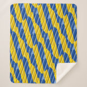 ブルーウクライナインスパイア平和アンチ戦争 シェルパブランケット (正面)