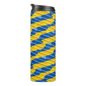 ブルーウクライナインスパイア平和アンチ戦争 タンブラー (回転右)