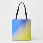 ブルーウクライナインスパイア平和アンチ戦争 トートバッグ (正面)