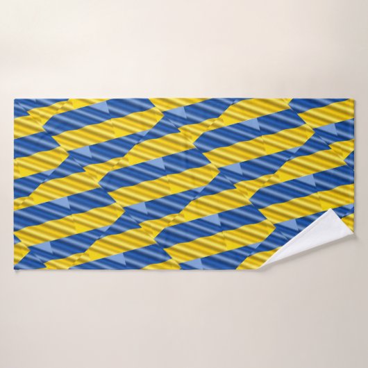 ブルーウクライナインスパイア平和アンチ戦争 バスタオル (バスタオル)