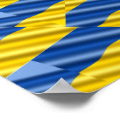 ブルーウクライナインスパイア平和アンチ戦争 ポスター (角)