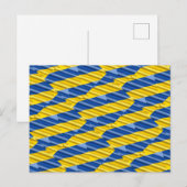 ブルーウクライナインスパイア平和アンチ戦争 ポストカード (正面/裏面)