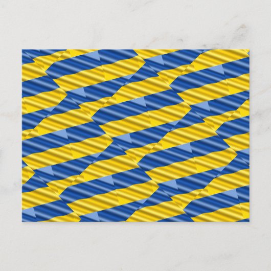 ブルーウクライナインスパイア平和アンチ戦争 ポストカード (正面)