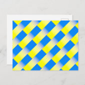 ブルーウクライナインスパイア平和アンチ戦争 ポストカード (正面/裏面)