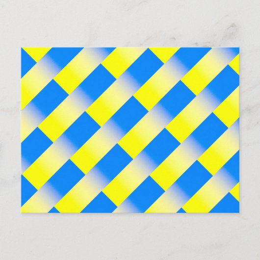 ブルーウクライナインスパイア平和アンチ戦争 ポストカード (正面)