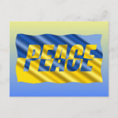 ブルーウクライナインスパイア平和アンチ戦争 ポストカード (正面)