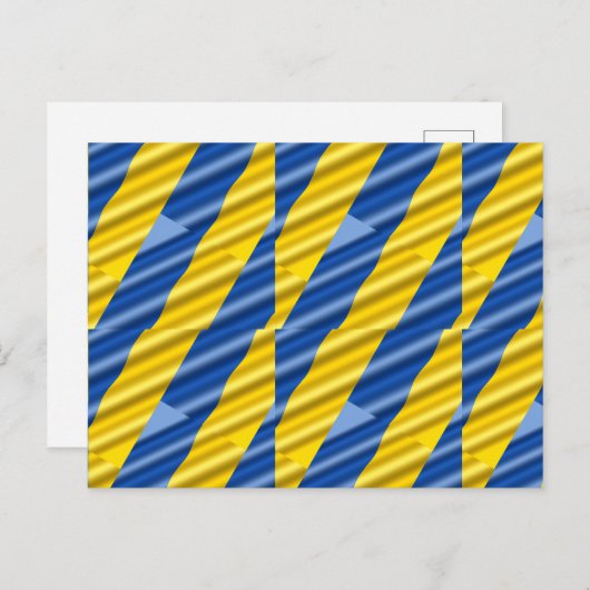 ブルーウクライナインスパイア平和アンチ戦争 ポストカード (正面/裏面)