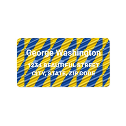 ブルーウクライナインスパイア平和アンチ戦争 ラベル (正面)