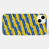 ブルーウクライナインスパイア平和アンチ戦争 iPhoneケース (裏面横)