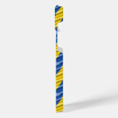 ブルーウクライナインスパイア平和アンチ戦争 iPhoneケース (左側面)