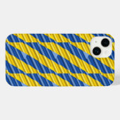 ブルーウクライナインスパイア平和アンチ戦争 iPhoneケース (裏面横)