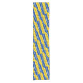 ブルーウクライナインスパイア平和戦争 ショートテーブルランナー (正面)