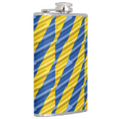 ブルーウクライナインスパイア平和戦争 フラスク (右)