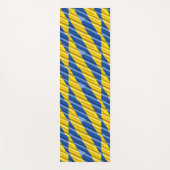 ブルーウクライナインスパイア平和戦争 ヨガマット (正面)