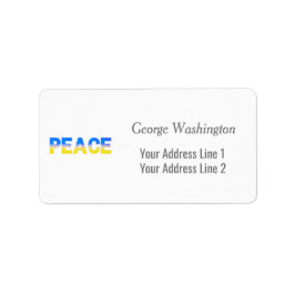 ブルーウクライナインスパイア平和戦争 ラベル