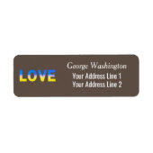 ブルーウクライナインスパイア平和戦争 ラベル (正面)