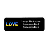 ブルーウクライナインスパイア平和戦争 ラベル (正面)