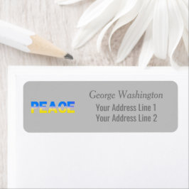 ブルーウクライナインスパイア平和戦争 ラベル