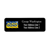 ブルーウクライナインスパイア平和戦争 ラベル (正面)