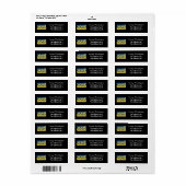 ブルーウクライナインスパイア平和戦争 ラベル (フルシート)