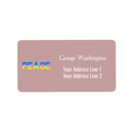 ブルーウクライナインスパイア平和戦争 ラベル