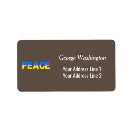 ブルーウクライナインスパイア平和戦争 ラベル