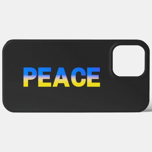 ブルーウクライナインスパイア平和戦争 Case-Mate iPhoneケース (裏面 (横))