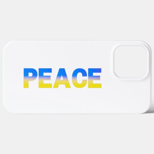 ブルーウクライナインスパイア平和戦争 Case-Mate iPhoneケース (裏面 (横))