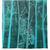 ブルーウグランジクロウ芸術 シャワーカーテン (正面)