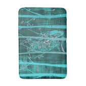 ブルーウグランジッドランドフクロウの芸術 バスマット (正面縦)