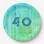 ブルーウッドすべての行事 素朴 ペーパープレート (正面)