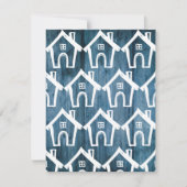 ブルーウッドの小さな白い家を移動カード 招待状 (正面)