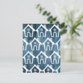 ブルーウッドの小さな白い家を移動カード 招待状 (スタンド正面)