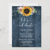 ブルーウッドひまわりライトレッツ祝ズ 招待状 (正面)