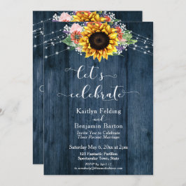 ブルーウッドひまわりライトレッツ祝ズ 招待状