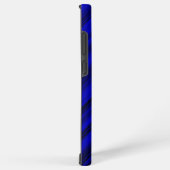 ブルーウッドグレインパーソナライズされた SAMSUNG GALAXYケース (右側面)