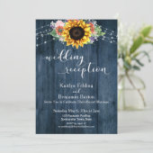 ブルーウッドサンフラワーライトウェディングレセプション 招待状 (スタンド正面)