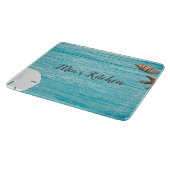 ブルーウッドシーシェルカスタムズ語 カッティングボード (角)