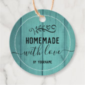 ブルーウッドスクリプファンシート自家製ラブビジネス フェイバータグ (正面)