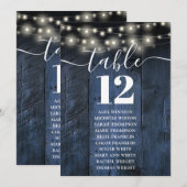 ブルーウッドストリングライト テーブルナンバー シーティングチャート (正面/裏面)