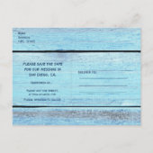 ブルーウッドビーチトロピカルデイトカードを保存 案内ポストカード (裏面)