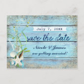 ブルーウッドビーチトロピカルデイトカードを保存 案内ポストカード (正面)