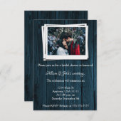 ブルーウッドフォトブライダルシャワー招待状 招待状 (正面/裏面)