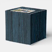 ブルーウッドフォト結婚式の引き出物ボックス フェイバーボックス (裏面サイド)