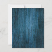 ブルーウッドベリーズクリスマス結婚式招待状 (裏面)