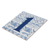 ブルーウッドランドアニマルイカットハウス住所1 タイル (側面)