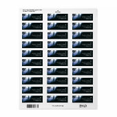 ブルーウッドランド素朴の結婚森 ラベル (フルシート)