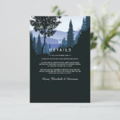 ブルーウッドランド素朴フォレ結婚ストの詳細 エンクロージャーカード (スタンド正面)