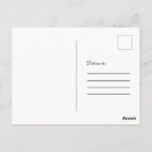 ブルーウッドレースライト写真卒業 ポストカード (裏面)