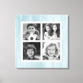 ブルーウッド動揺して白黒 キャンバスプリント (正面)